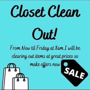 CLOSET CLEAN OUT!!!